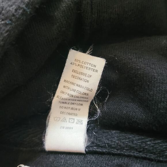 Stranger Things Size Youth L Black Hoodie Flame Logo Netflix Merch Sweatshirt - Picture 9 of 9